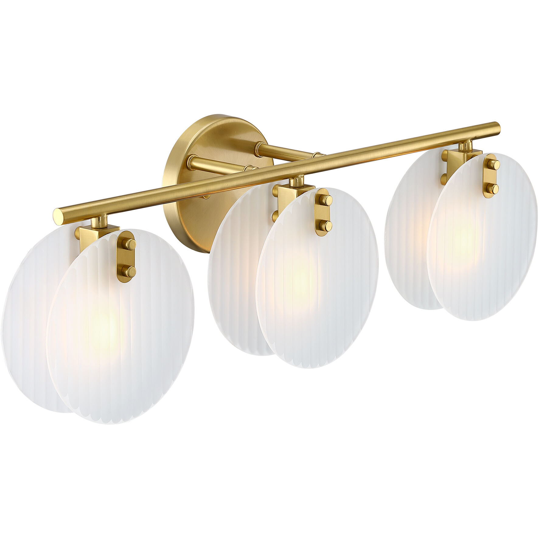 Sky Fall 3 Light 25 inch Brushed Gold Vanity Light Wall Light