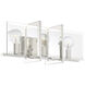 Ethan 3 Light 24 inch Polished Nickel Bath Light Wall Light