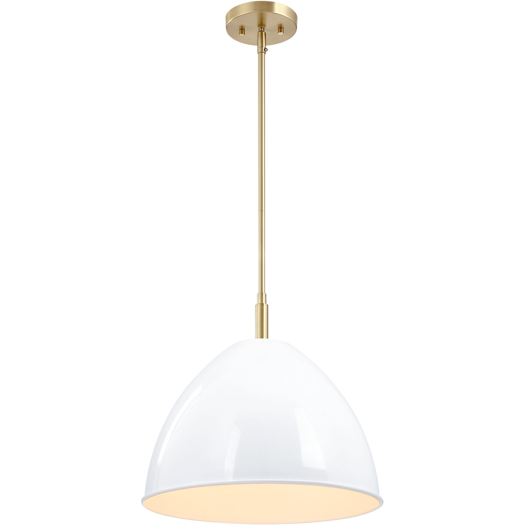 Biba 1 Light 15 inch Brushed Gold Pendant Ceiling Light