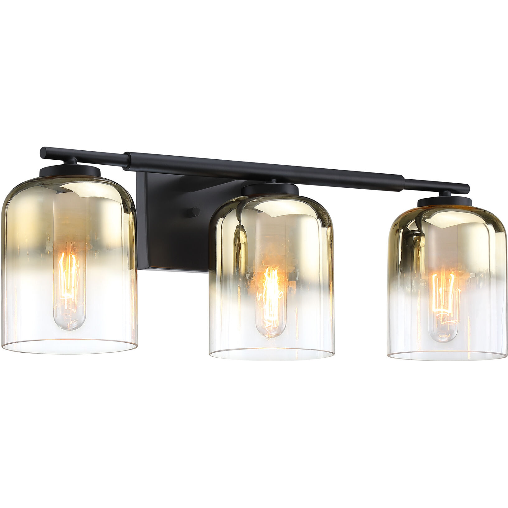 Gatsby 3 Light 24 inch Matte Black Vanity Light Wall Light