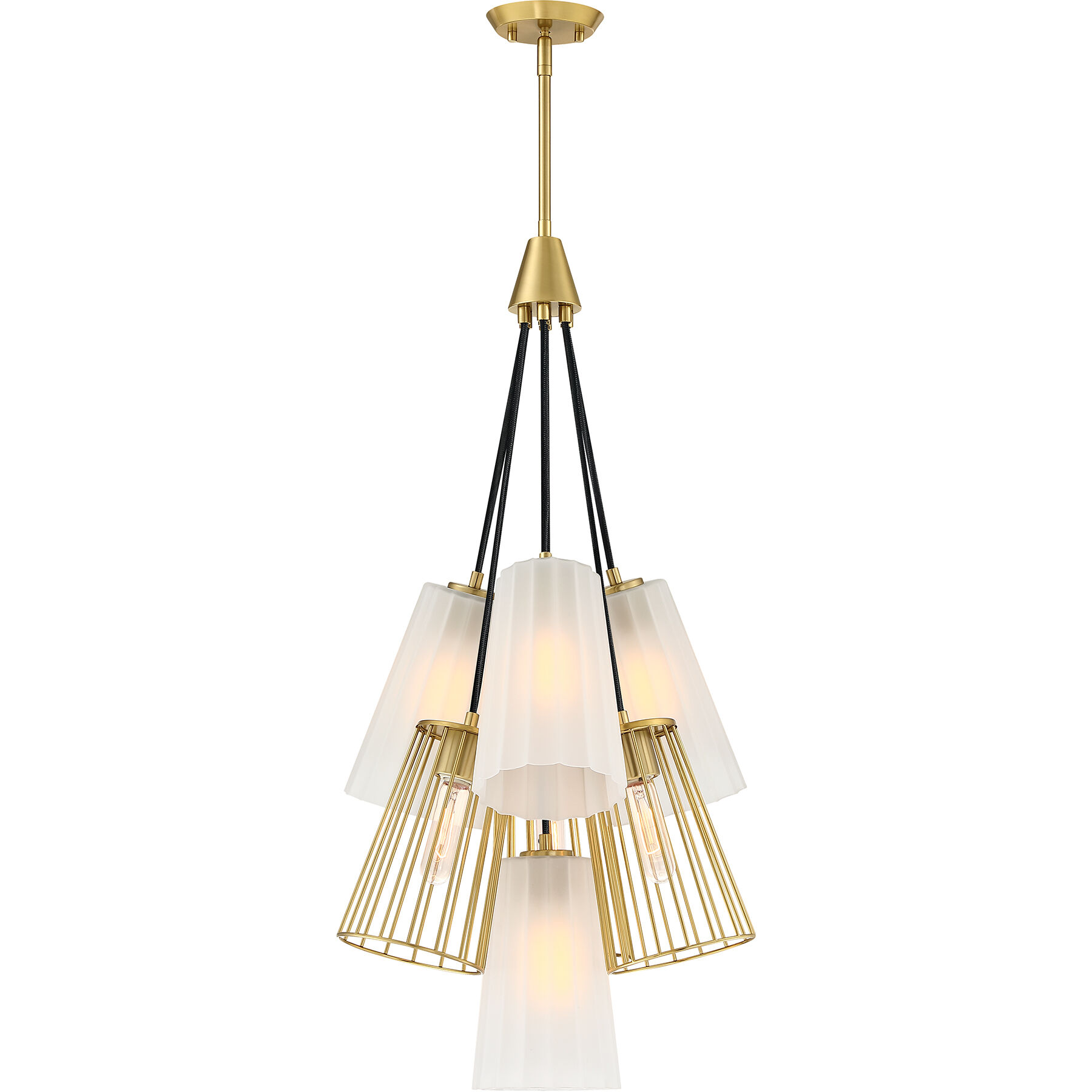 Liana 7 Light 18 inch Brushed Gold Chandelier Ceiling Light