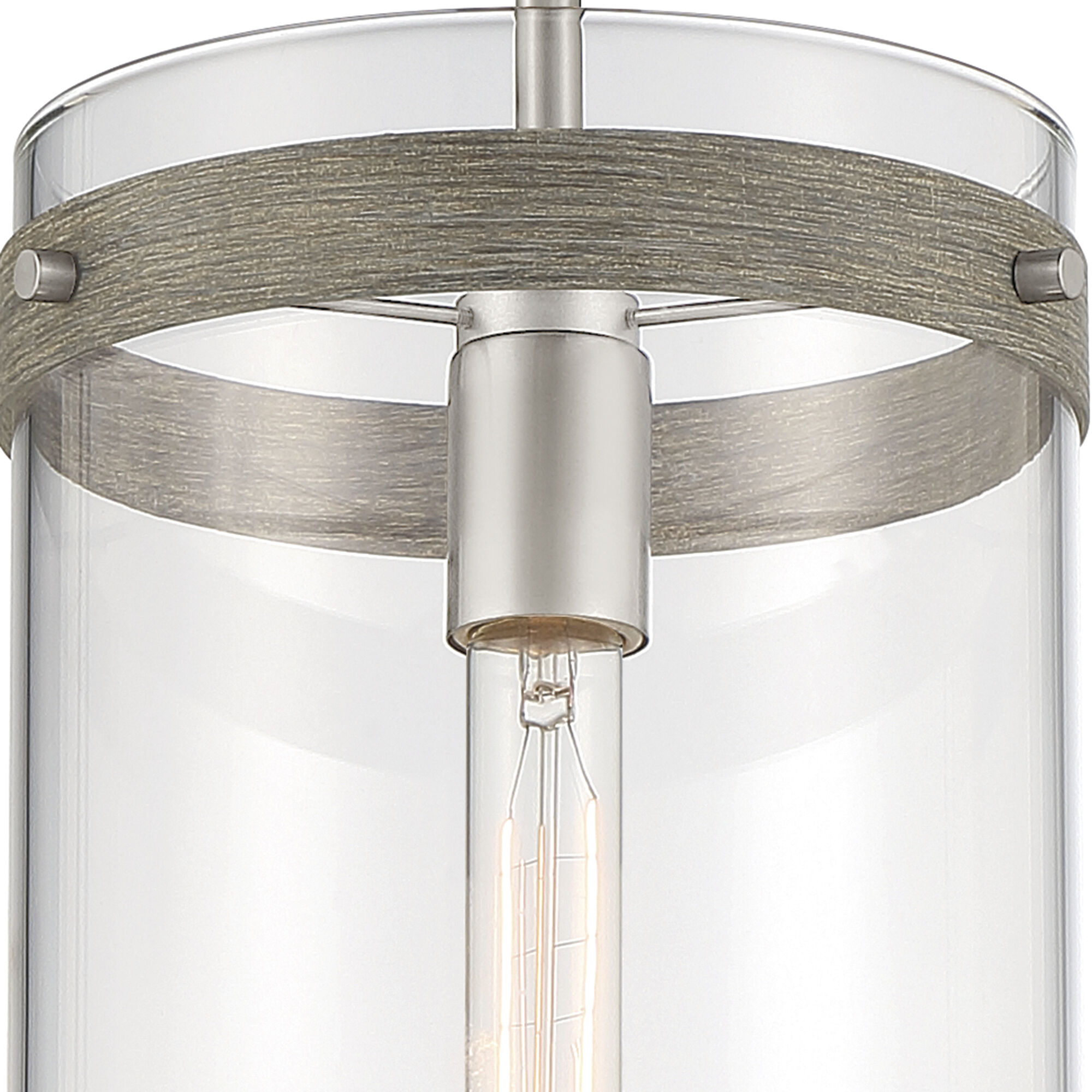 Reflecta 1 Light 9 inch Brushed Nickel Pendant Ceiling Light