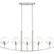 Spyglass 5 Light 40 inch Satin Platinum Chandelier Ceiling Light