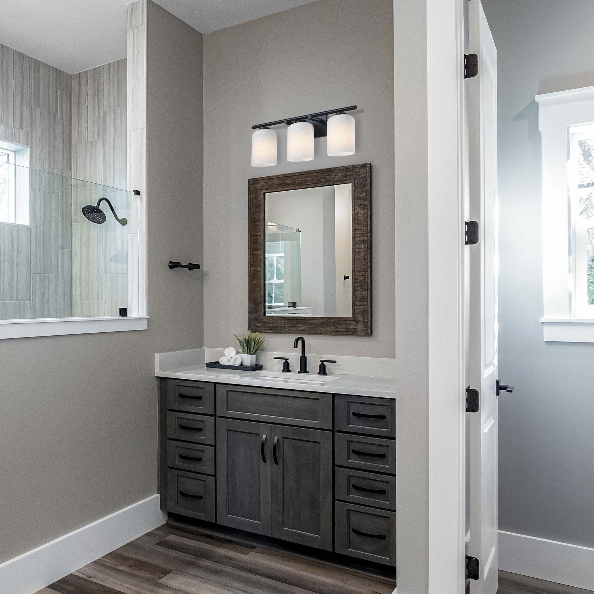 Bluestone Ridge LED 24 inch Matte Black Vanity Wall Light