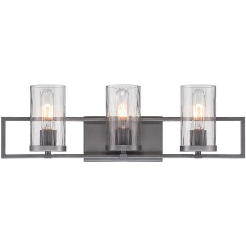 Elements 3 Light 24 inch Charcoal Bath Bar Wall Light