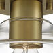 Emma 1 Light 12 inch Brushed Gold Semi-Flush Ceiling Light