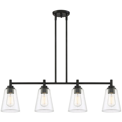 Westin 4 Light 34 inch Matte Black Island Pendant Ceiling Light