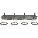 Darby 4 Light 30 inch Weathered Iron Bath Bar Wall Light