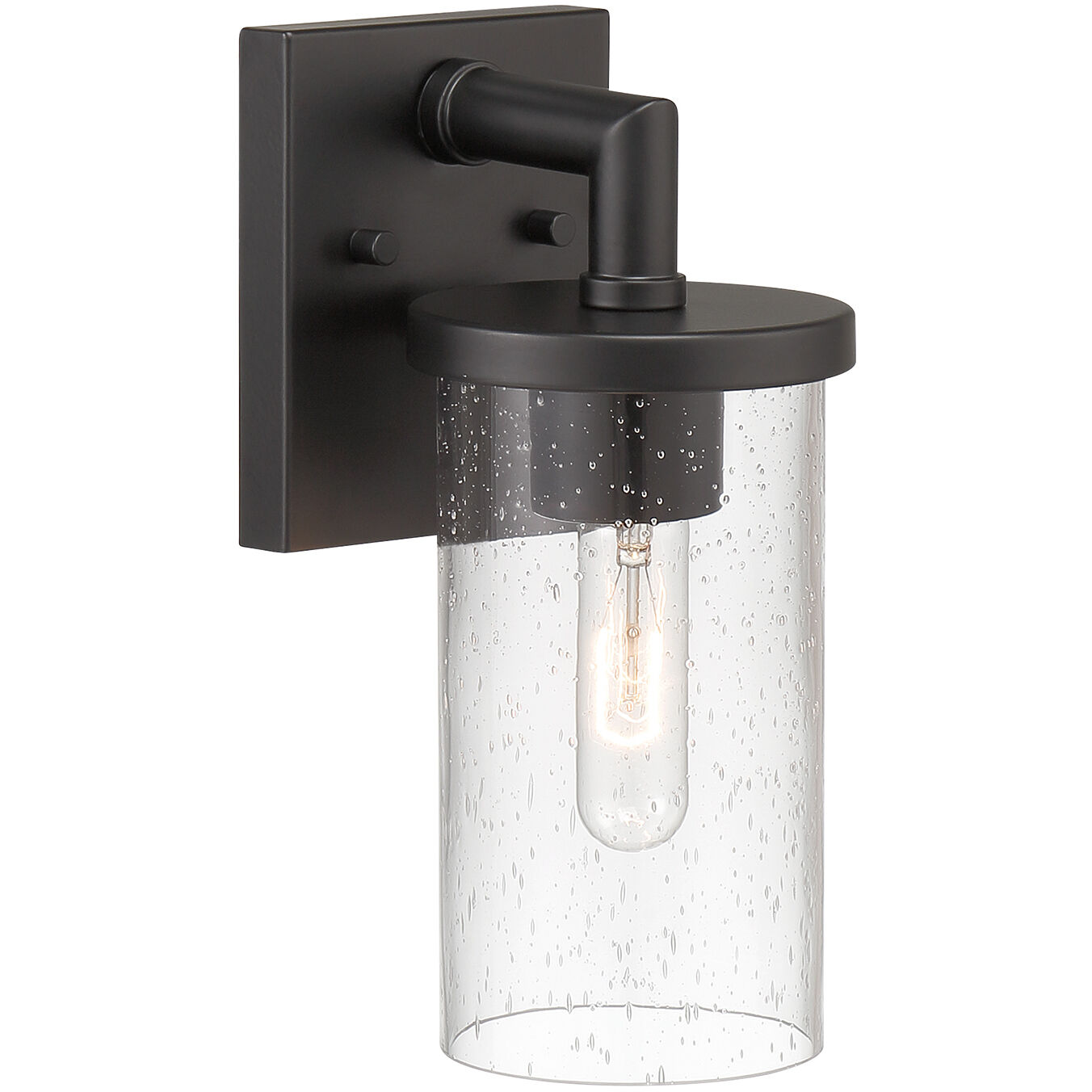 Otto 1 Light 11.5 inch Matte Black Exterior Wall Lantern