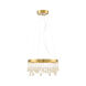Lucienne LED 19 inch Luxor Gold Pendant Ceiling Light