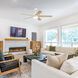 Astrea 52 inch Matte White with Matte White/Blonde Maple Reversible Blades Ceiling Fan
