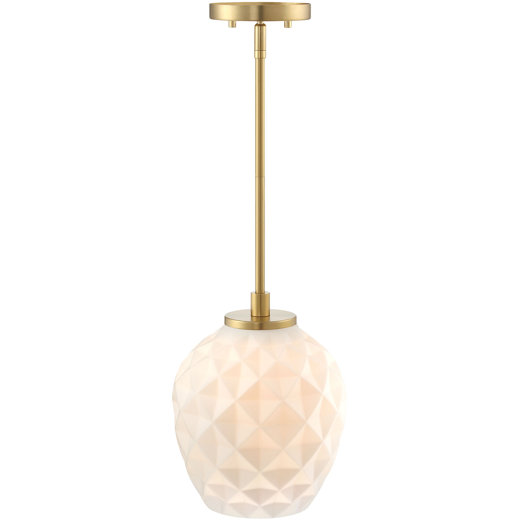 Dita 1 Light 9 inch Brushed Gold Pendant Ceiling Light