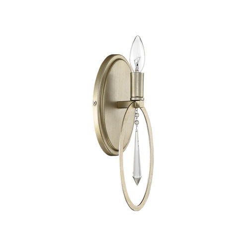 Hutton 1 Light 5 inch Sterling Gold Wall Sconce Wall Light
