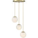 Pixie LED 17.75 inch Brushed Gold Chandelier Ceiling Light