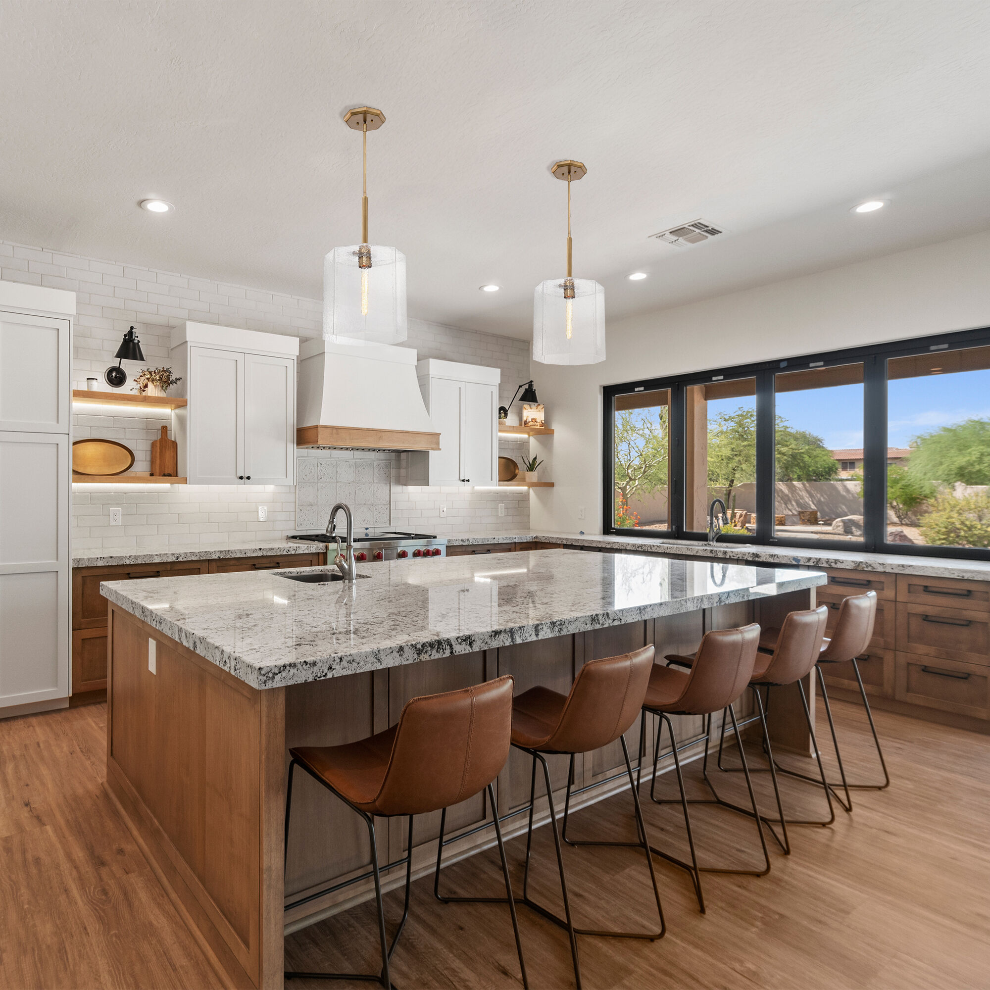 Haven LED 14 inch Old Satin Brass Pendant Ceiling Light