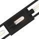 Urban Oasis 3 Light 25 inch Matte Black Vanity Light Wall Light