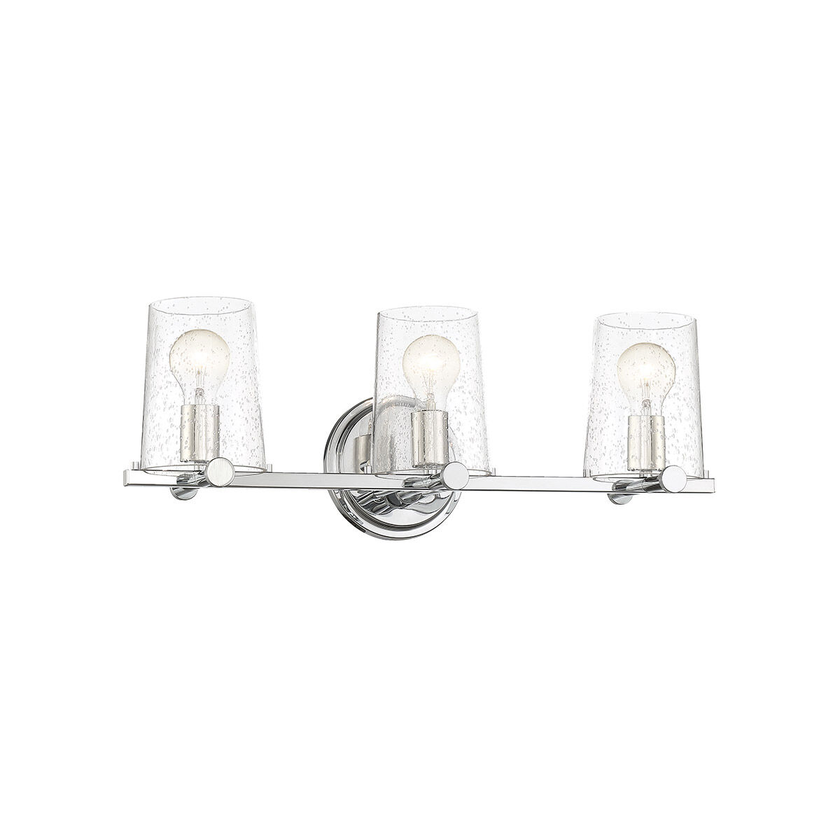 Matteson 3 Light 24.75 inch Chrome Bath Bar Wall Light