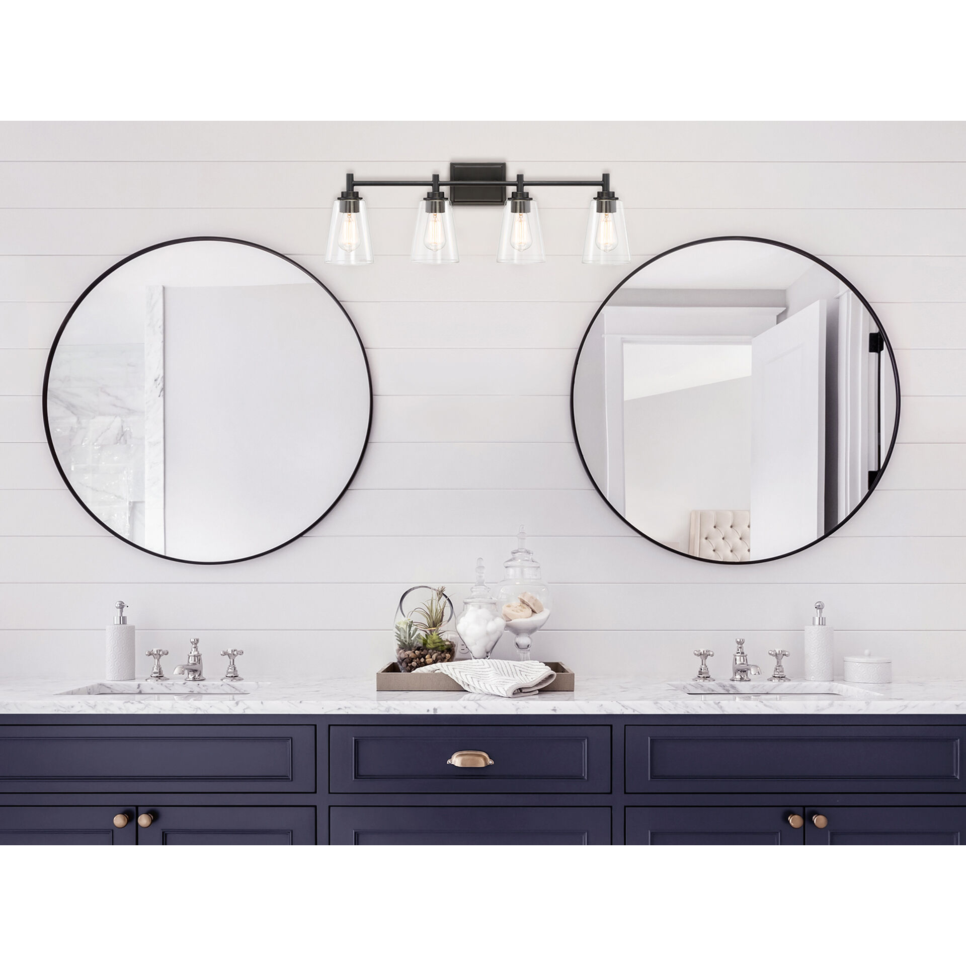 Westin 4 Light 31 inch Matte Black Bath Bar Wall Light