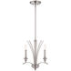 Grand Plazza 3 Light 16 inch Satin Platinum Chandelier Ceiling Light