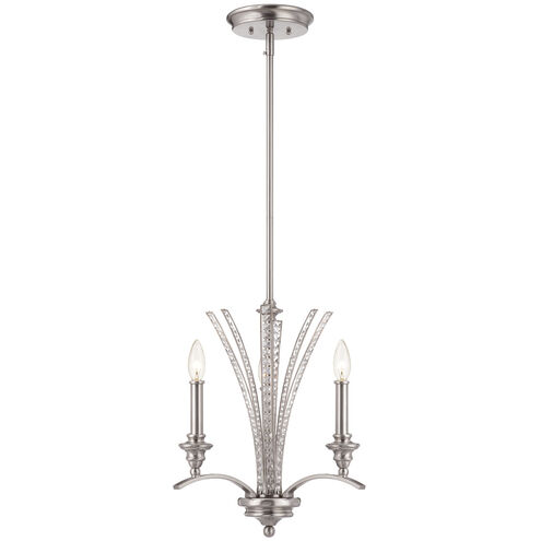 Grand Plazza 3 Light 16 inch Satin Platinum Chandelier Ceiling Light