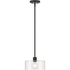 Vibrato 1 Light 9.75 inch Matte Black Pendant Ceiling Light