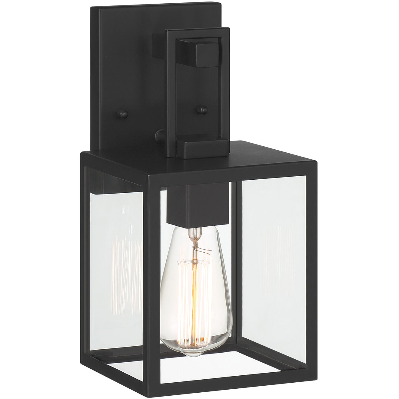 Preston 1 Light 11.75 inch Matte Black Exterior Wall Lantern