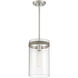 Reflecta 1 Light 9 inch Brushed Nickel Pendant Ceiling Light