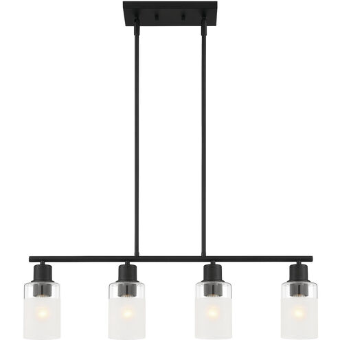 Cedar Lane 4 Light 31 inch Matte Black Island Light Ceiling Light