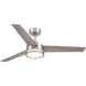 Cassini 52 inch Brushed Nickel with Reversible Silver/Pearl Gray Blades DC Smart Fan