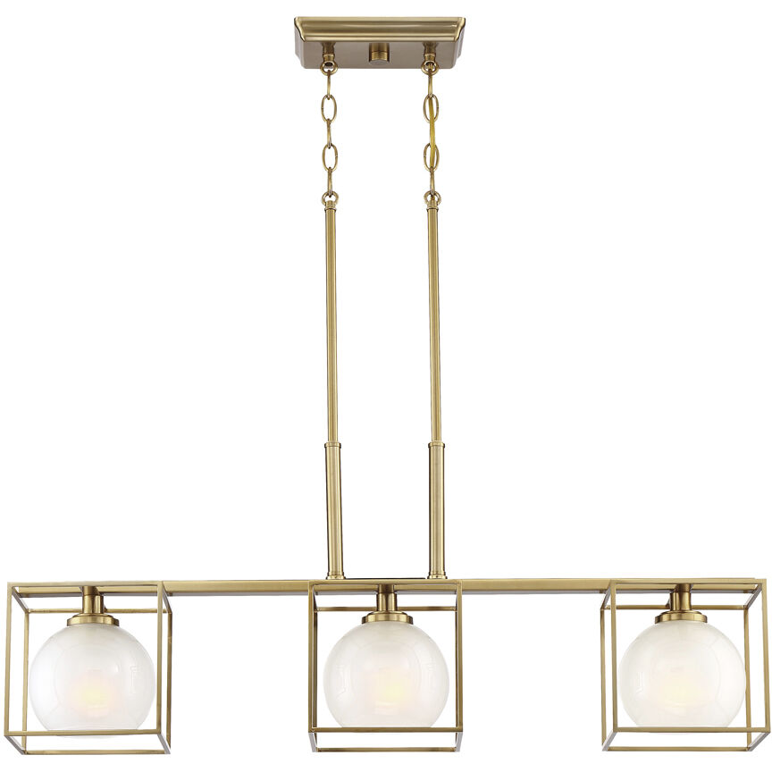 Cowen 3 Light 34 inch Brushed Gold Chandelier Ceiling Light