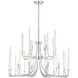 Laretto 12 Light 31 inch Chrome Chandelier Ceiling Light