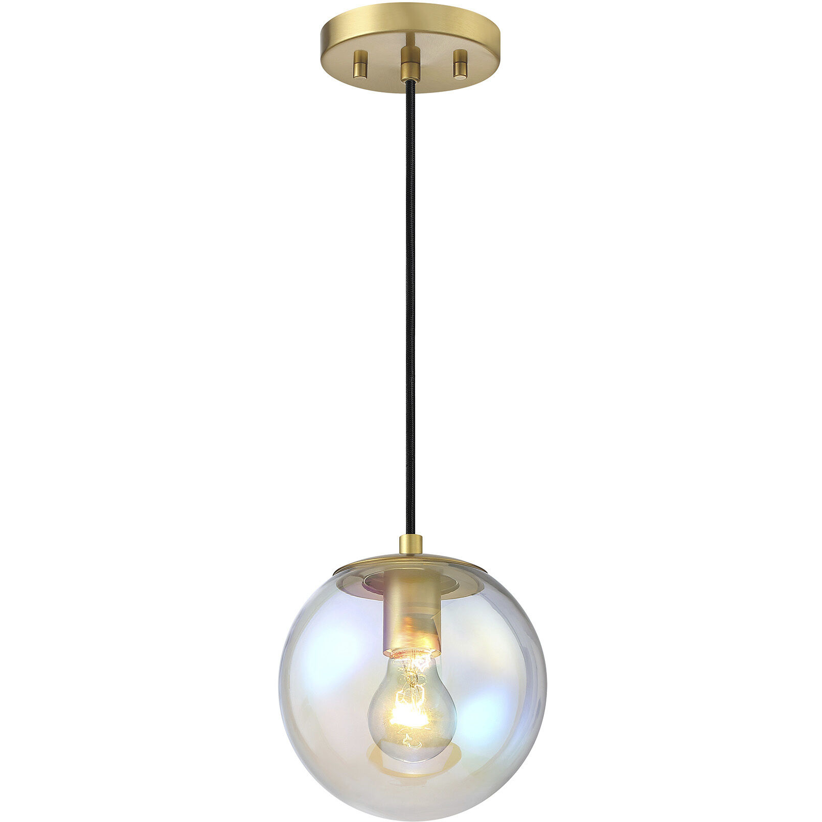 Neva LED 7 inch Brushed Gold Pendant Ceiling Light