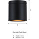 Fleur Oasis LED 6 inch Matte Black Flush Mount Ceiling Light