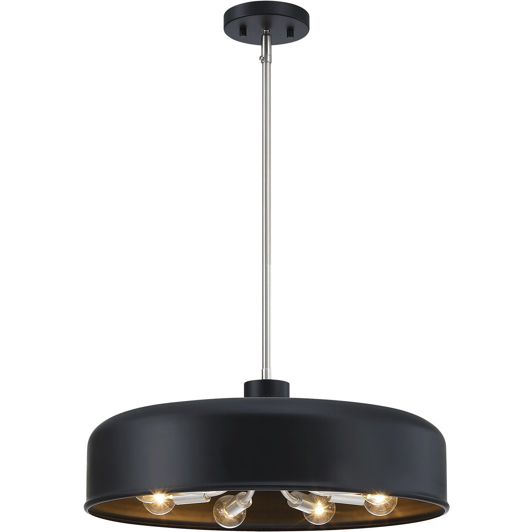 Forbidden Springs LED 20 inch Matte Black Down Pendant Ceiling Light