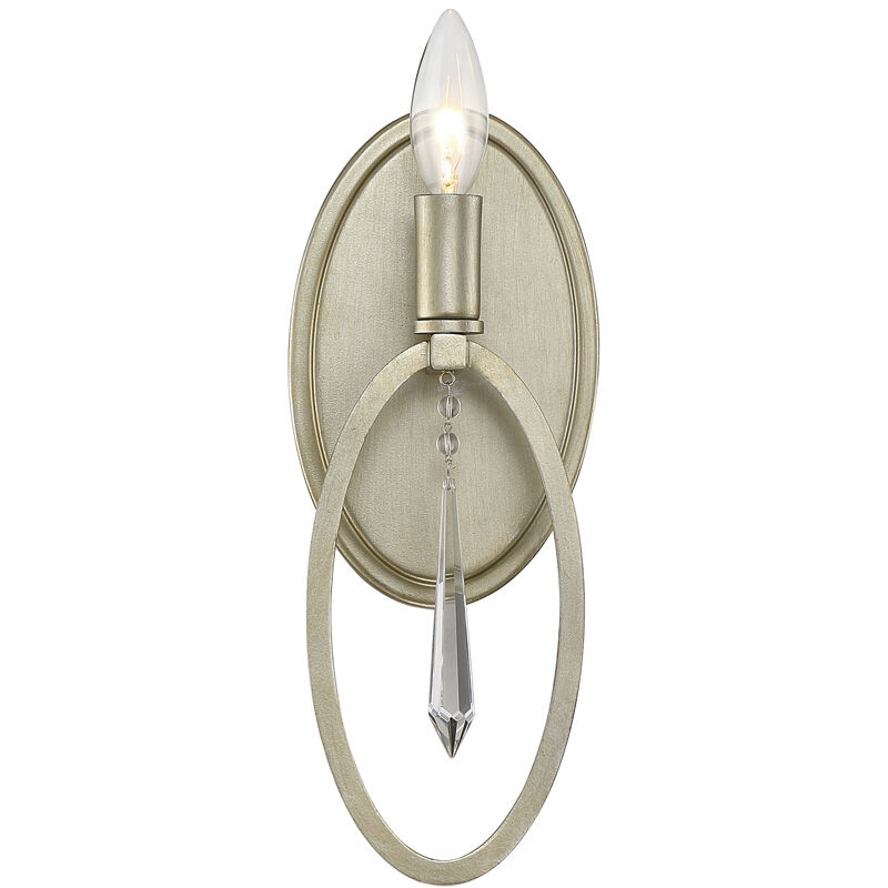 Hutton 1 Light 5 inch Sterling Gold Wall Sconce Wall Light
