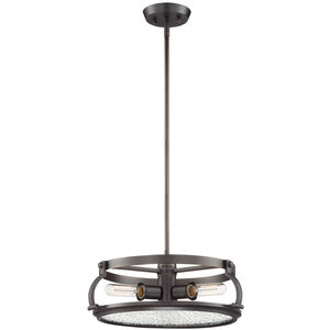 Eaton 3 Light 18 inch Satin Copper Bronze Pendant Ceiling Light