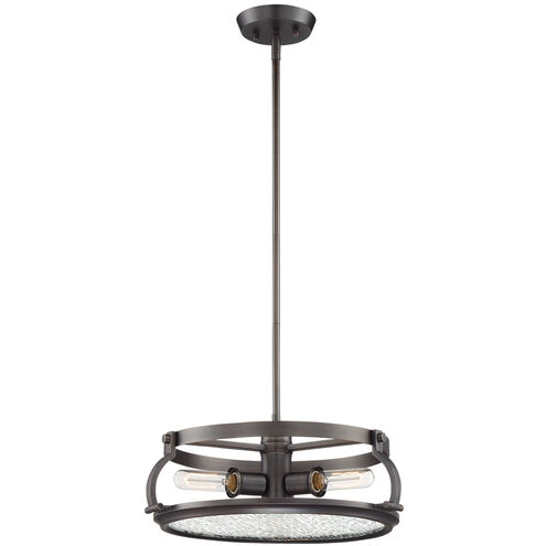 Eaton 3 Light 18 inch Satin Copper Bronze Pendant Ceiling Light