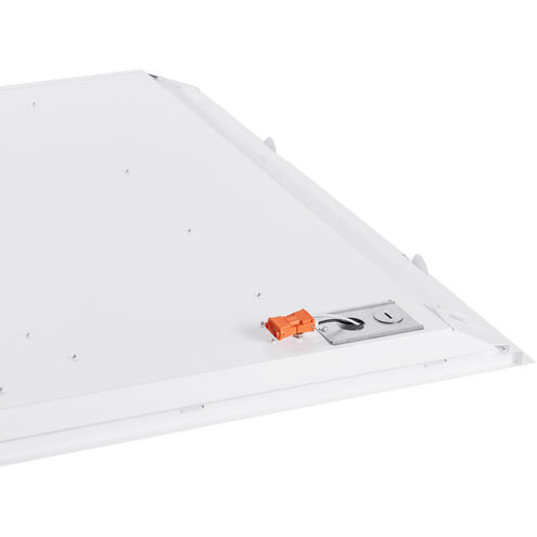 EnviroLite LED 24 inch White Troffer Ceiling Light, Shallow Prismatic Lens
