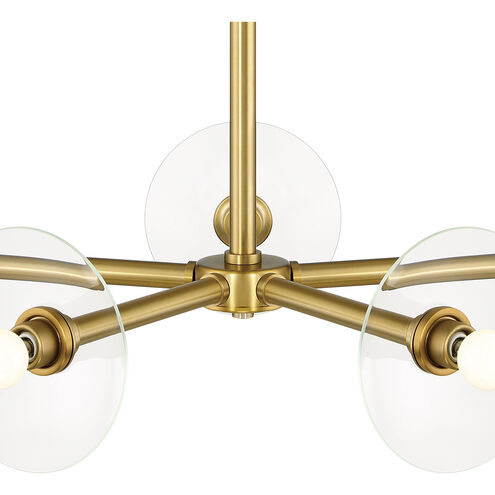 Litto 5 Light 26.25 inch Brushed Gold Chandelier Ceiling Light