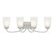Malone 4 Light 29 inch Brushed Nickel Vanity Light Wall Light