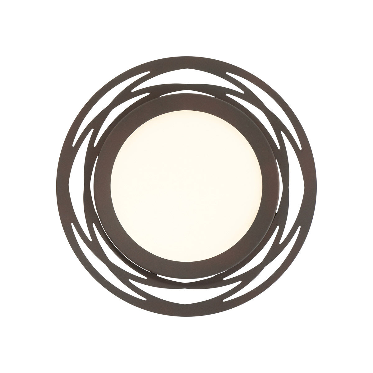 Edge Lit LED 14 inch Satin Bronze Flushmount Ceiling Light