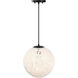 Circo 1 Light 12 inch Matte Black Pendant Ceiling Light