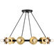 Harmoni 12 Light 30 inch Matte Black Chandelier Ceiling Light