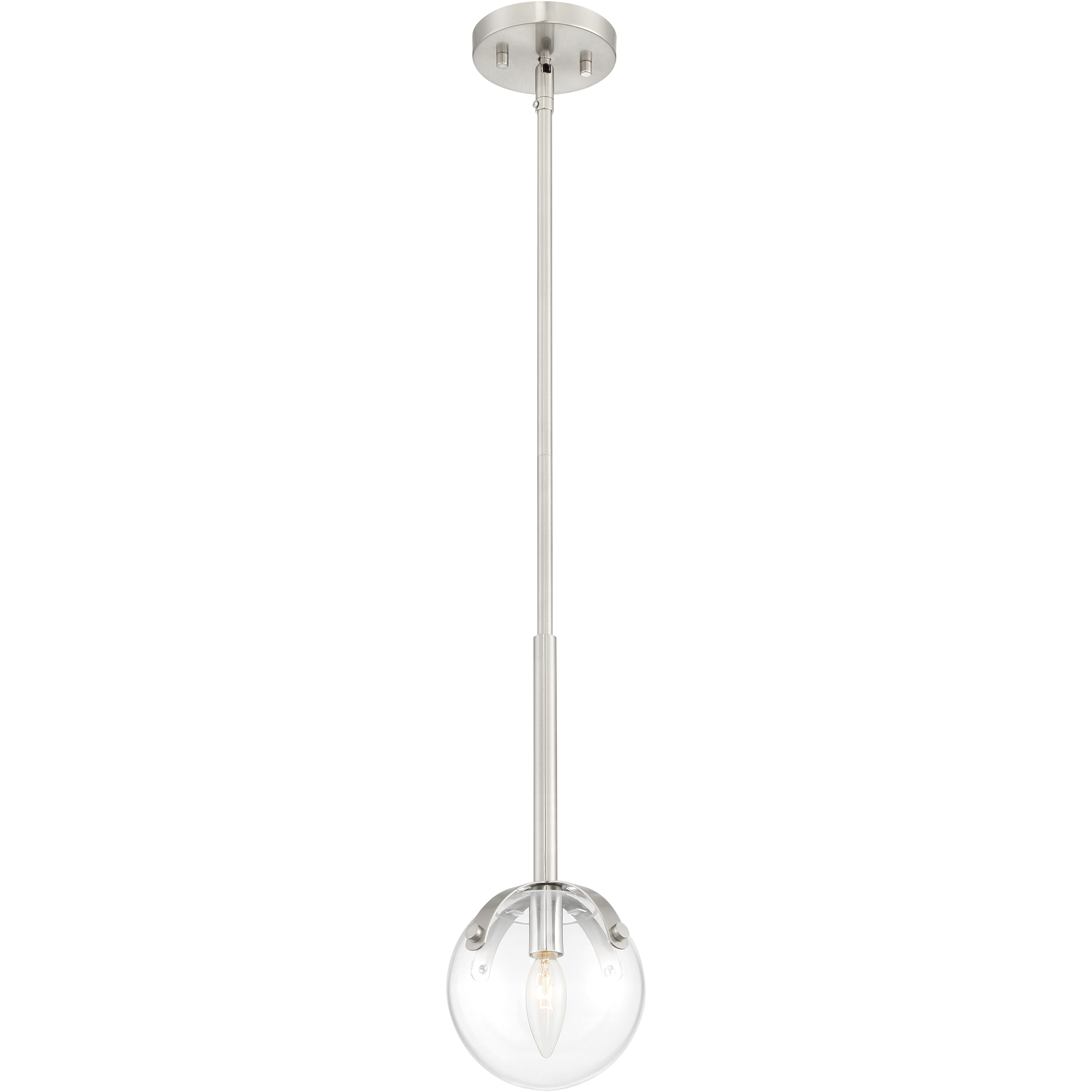Spyglass 1 Light 6.5 inch Satin Platinum Mini Pendant Ceiling Light