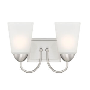 Malone 2 Light 12.75 inch Bathroom Vanity Light
