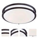 EnviroLite LED 10.3 inch Oil Rubbed Bronze Flush Mount Ceiling Light