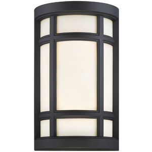 Logan Square 2 Light 8 inch Black ADA Wall Sconce Wall Light, Interior/Exterior