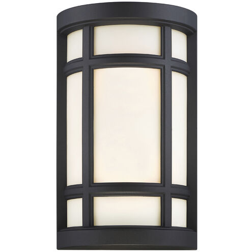 Logan Square 2 Light 8 inch Black ADA Wall Sconce Wall Light, Interior/Exterior