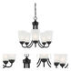 Malone 5 Light 20 inch Matte Black Chandelier Ceiling Light