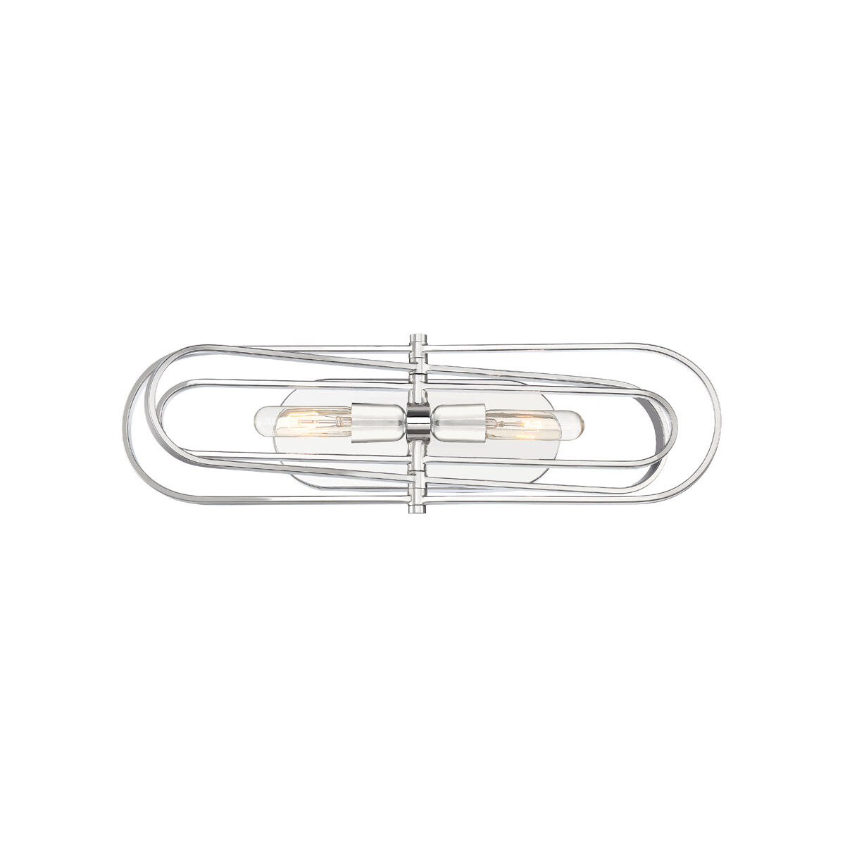 Kenzo 2 Light 24 inch Polished Nickel Bath Light Wall Light